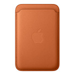 Coque et housse Apple Porte-cartes en tissage fin pour iPhone avec MagSafe - Roux Orangé - Autre vue