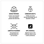 Subwoofer / Caisson de basses Marshall Heston Sub 200 - Noir  - Autre vue