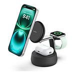 Chargeur Belkin UltraCharge Pro Station de Recharge 3-en-1 avec Qi2 (Noir) - Autre vue