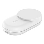 Chargeur Belkin UltraCharge Socle de Recharge 3-en-1 Aimantée et Pliable avec Qi2 (Blanc) - Autre vue