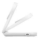 Chargeur Belkin UltraCharge Socle de Recharge 2-en-1 Aimantée et Pliable avec Qi2 (Blanc) - Autre vue