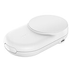 Chargeur Belkin UltraCharge Socle de Recharge 2-en-1 Aimantée et Pliable avec Qi2 (Blanc) - Autre vue