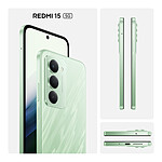Smartphone Xiaomi Redmi 15 5G Vert - 256 Go - 8 Go - Autre vue