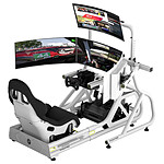 Support d'écran simracing Fanatec GT Cockpit Triple Monitor Expansion Kit - Blanc - Autre vue