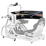 Support d'écran simracing Fanatec GT Cockpit Triple Monitor Expansion Kit - Blanc - Autre vue