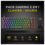Clavier souris gamer The G-Lab Combo Titanium - Noir - Autre vue
