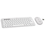 Clavier souris bureautique Logitech Pebble 2 Combo - Blanc - Autre vue