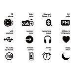 Mini-chaine Pure Classic Stereo Mini Café/Noyer - Autre vue