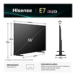 TV Hisense 55E7Q - TV QLED 4K UHD HDR - 139 cm - Autre vue