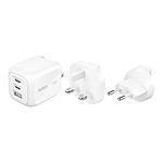 Chargeur Belkin Chargeur Secteur 70W 3 ports 2 USB-C + 1 USB-A + Kit adaptateur de voyage - Autre vue