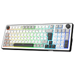 Clavier PC The G-Lab Keyz Elite 400 - Blanc Gris - Autre vue
