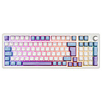 Clavier PC The G-Lab Keyz Elite 400 - Blanc Bleu - Autre vue