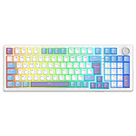 Clavier PC The G-Lab Keyz Elite 400 - Blanc Bleu - Autre vue