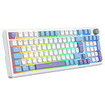 Clavier PC The G-Lab Keyz Elite 400 - Blanc Bleu - Autre vue