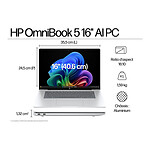 PC portable HP OmniBook 5 16-bf0013nf Copilot+ PC - Autre vue