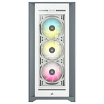 Boîtier PC Corsair 5000X iCUE RGB Tempered Glass - Blanc - Autre vue