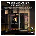 Boîtier PC Corsair AIR 5400 LX-R RGB iCUE LINK - Blanc - Autre vue