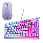 Clavier souris gamer SteelSeries Combo 3 - Lavande - Autre vue
