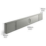 Barre de son KEF XIO - Gris argent - Autre vue