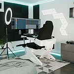 Bureau gamer MWE LAB Emperor S2 Blanc alpin - Autre vue