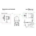 Bureau gamer MWE LAB Emperor S2 Blanc alpin - Autre vue