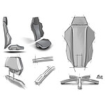 Fauteuil gamer Quersus ICOS 1.1 - Iron Grey - Autre vue