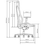 Fauteuil gamer Quersus ICOS 1.1 - Pacific Blue - Autre vue