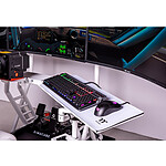 Accessoires base de simracing Thermaltake Keyboard and Mouse Tray - Blanc - Autre vue