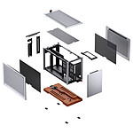 Boîtier PC Jonsbo T9 Riser 5.0 - Argent - Autre vue