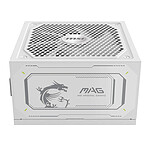 Alimentation PC MSI MAG A1000GL PCIE5 - Blanc - Autre vue