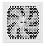 Alimentation PC MSI MAG A1000GL PCIE5 - Blanc - Autre vue