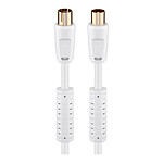 Câble Satellite Câble coaxial haute qualité mâle/femelle pour antenne TV (2.5 mètres) - Autre vue