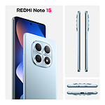 Smartphone Xiaomi Redmi Note 15 (bleu) - 256 Go - Autre vue