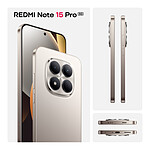 Smartphone Xiaomi Redmi Note 15 Pro 5G (gris titane) - 256 Go - Autre vue