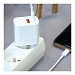 Chargeur USB Akashi Chargeur Secteur USB-C 15W + USB-A (Blanc) - Autre vue