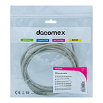 Câble RJ45 Dacomex Câble RJ45 CAT 5e F/UTP - mâle/mâle - 1 m - Gris - Autre vue
