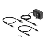 Dock pour disque dur DeLock Convertisseur pour disque et SSD SATA ou M.2 vers USB Type-C - Autre vue
