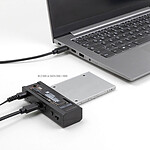 Dock pour disque dur DeLock Convertisseur pour disque et SSD SATA ou M.2 vers USB Type-C - Autre vue