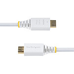 Câble HDMI StarTech.com Câble HDMI 2.0 Certifié Premium haut débit 18Gbps 4K 60Hz - 3 m - Blanc - Autre vue