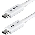Câble USB StarTech.com Câble USB-C Thunderbolt 5 Blanc - 1 m - Autre vue