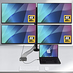 Adaptateur HDMI StarTech.com Adaptateur USB Type-C vers 4 HDMI 4K 60 Hz et port USB-C PD 140W - Autre vue