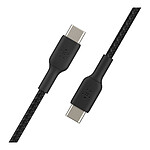 Câble USB Belkin Câble USB-C vers USB-C renforcé 60 W (Noir) - 15 cm - Autre vue
