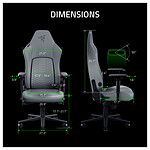 Fauteuil gamer Razer Iskur v2 NewGen - Gris - Autre vue