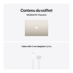 MacBook Apple MacBook Air M5 13" (2026) Lumière stellaire 16 Go / 512 Go (MDHA4FN/A) - Autre vue