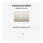 MacBook Apple MacBook Air M5 15" (2026) Lumière stellaire 24 Go / 2 To (MDVF4FN/A-2TB) - Autre vue