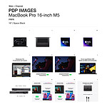 MacBook Apple MacBook Pro M5 Max 16" Noir sidéral 64 Go / 2 To (MGEE4FN/A-64GB-NANO) - Autre vue