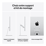 Écran PC Apple 27" LED - Studio Display - Verre standard - Support à inclinaison et hauteurs réglables - Autre vue