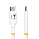 Câble USB StarTech.com Câble USB-C vers USB-C 2.0 - 240W 5A PD EPR - 1 m - Blanc - Autre vue