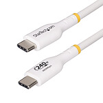 Câble USB StarTech.com Câble USB-C vers USB-C 2.0 - 240W 5A PD EPR - 3 m - Blanc - Autre vue
