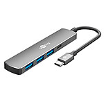 Hub USB Goobay Hub Slim USB-C vers 1 port USB-C 3.0 + 3 ports USB-A 3.0 - Autre vue